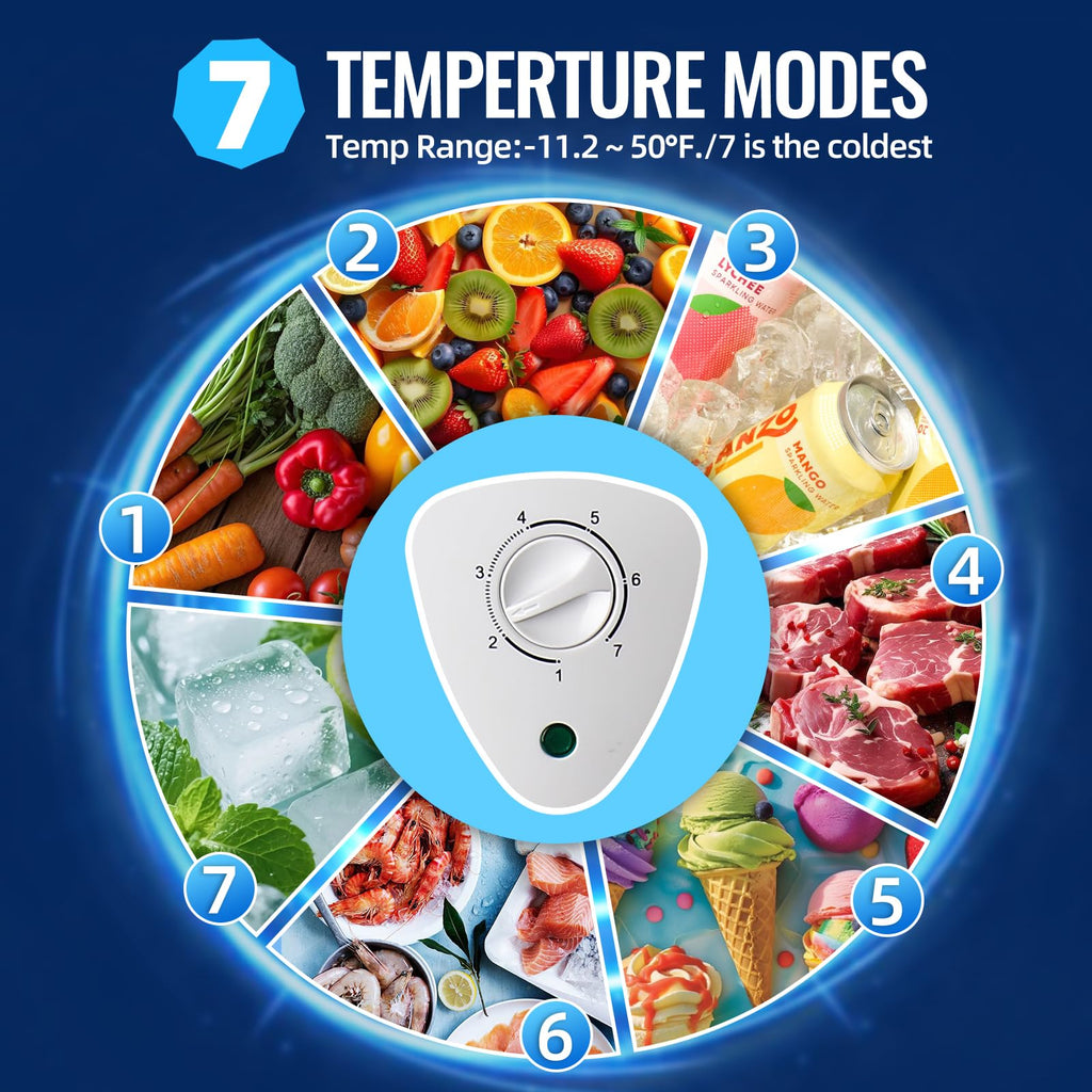 2.2 Cu. Ft. White Chest Freezer with Removable Basket B581