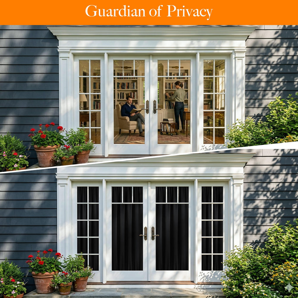 100% Blackout French Door Curtain R972986