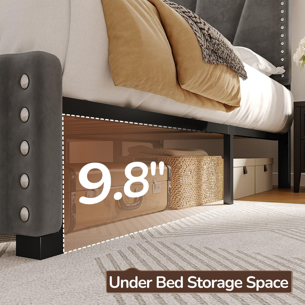 Twin Bed Frame with LED Lights & USB Z900
