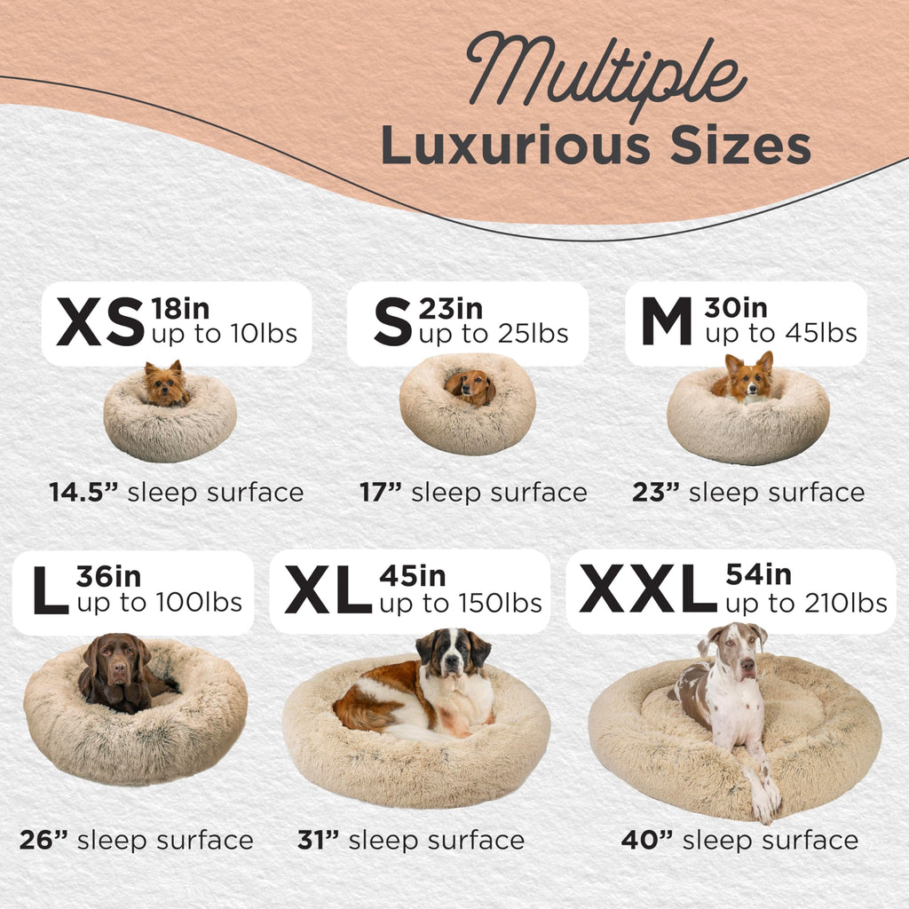 Small Taupe Dog Bed M369