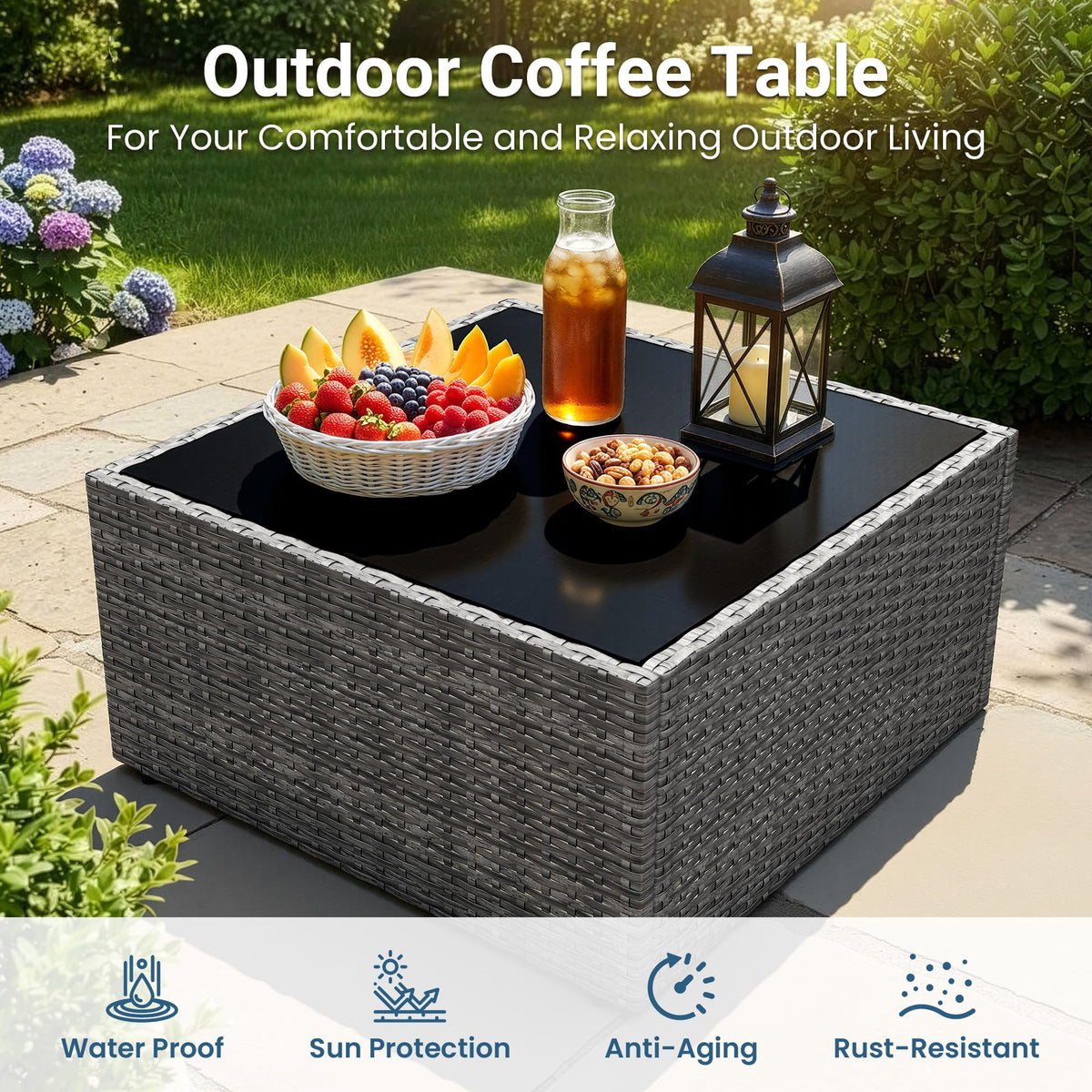 All-Weather Patio Sectional Furniture Set V123