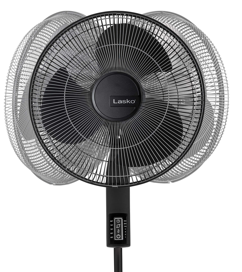 Oscillating Pedestal Fan 16" Black M884