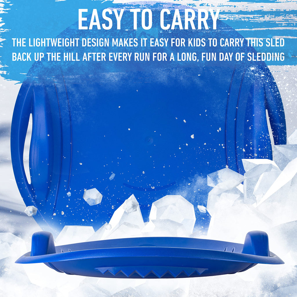Kids Plastic Snow Sled with Handles S71478