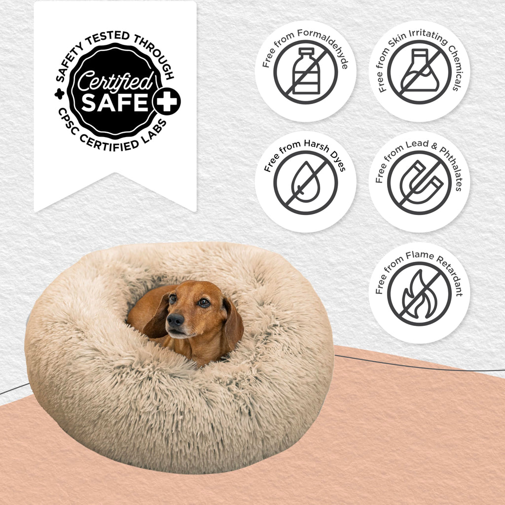 Small Taupe Dog Bed M369