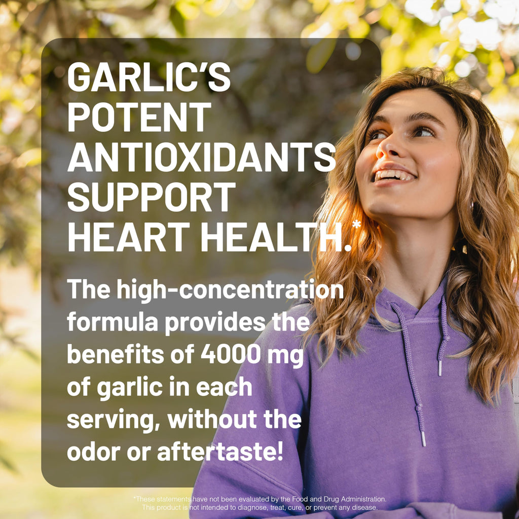 Odorless Garlic Supplement 4000mg 60 Count W833729