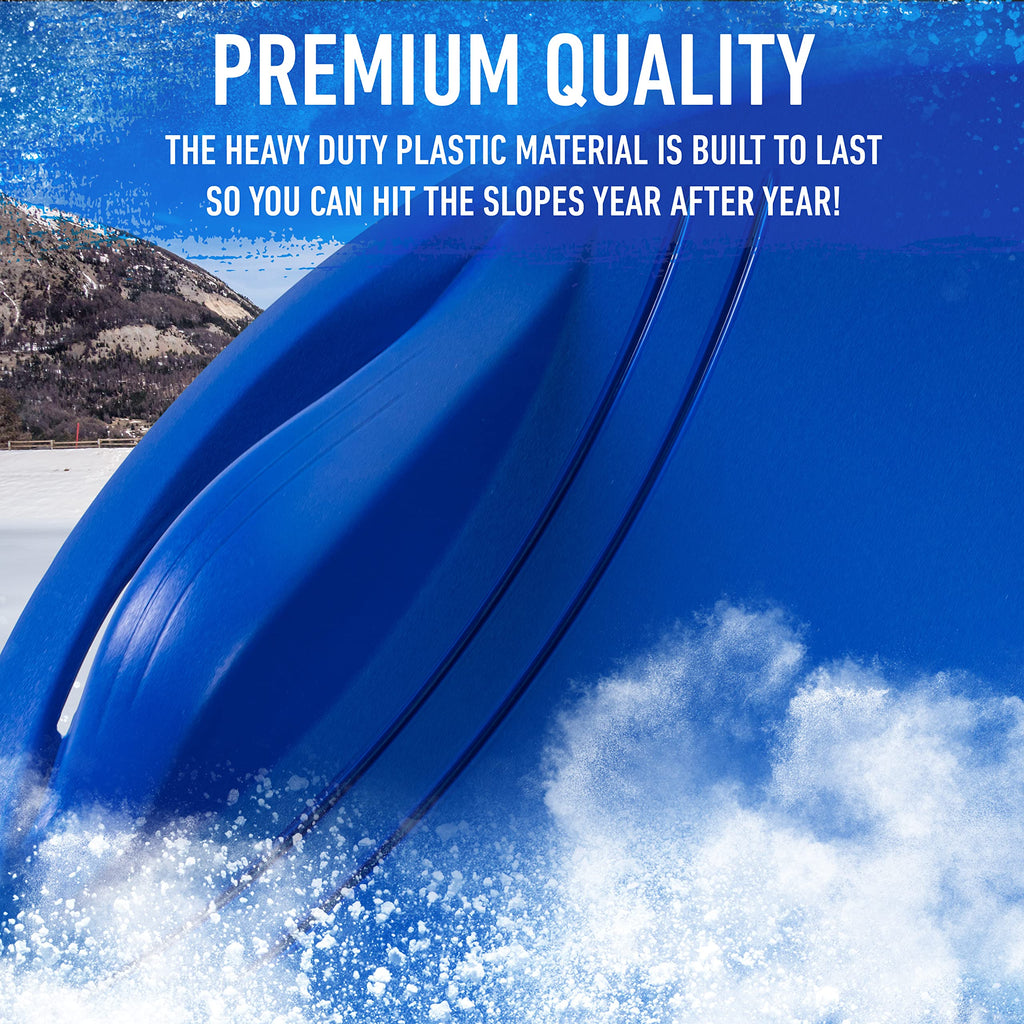 Kids Plastic Snow Sled with Handles S71478